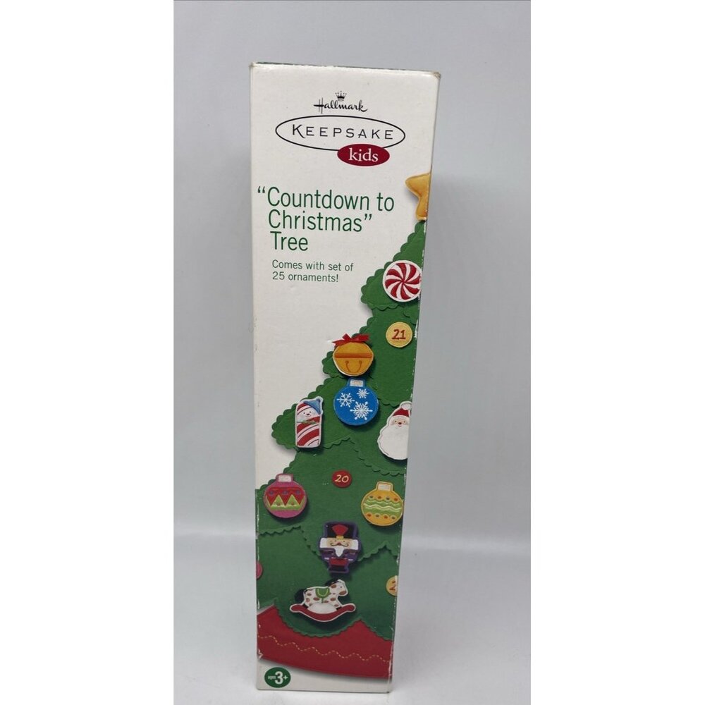 2004 Hallmark Keepsake Kids Count Down To Christmas Tree Advent Fabric SEE